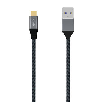 USB A til USB C-kabel Aisens A107-0632 1,5 m Grå