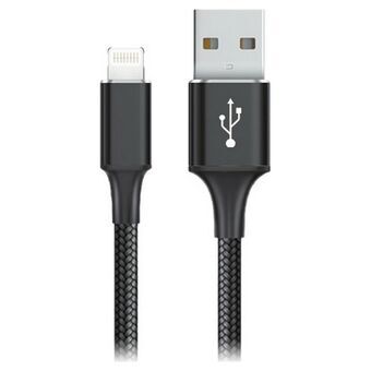 USB til Lightning-kabel Goms Sort 2 m