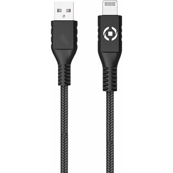 USB til Lightning-kabel Celly PL2MUSBLIGHT 2 m Sort