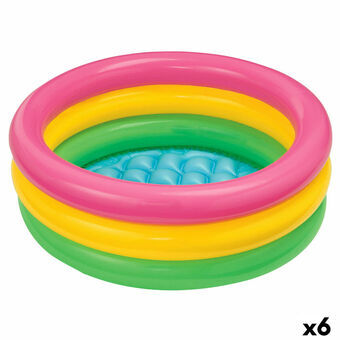 Oppustelig Pool til Børn Intex Sunset Ringe 68 L 86 x 25 x 86 cm (6 enheder)