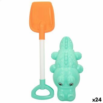 Sæt med legetøj til stranden Colorbaby 2 Dele Krokodrille Spar polypropylen (24 enheder)