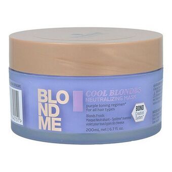 Hårmaske Blondme Cool Blondes Schwarzkopf (200 ml)