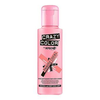 Halvpermanent farvning Peach Coral Crazy Color Nº 70 (100 ml)