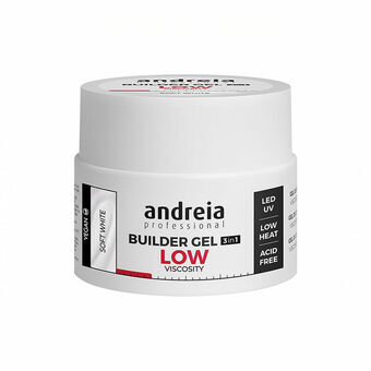 Gel-neglelak Builder Low Viscosity Andreia Professional Builder Hvid (44 g)