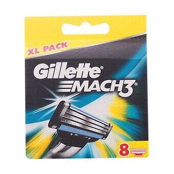 Barbering Blade Refill Mach 3 Gillette 7702018263783 (8 uds)