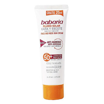 Solcreme til ansigtet SOLAR ADN SENSITIVE Babaria Spf 50 (75 ml) (Unisex) (75 ml)
