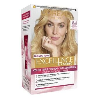 Permanent Farve Excellence L\'Oreal Make Up Nº 9,3 Lys Gylden Blond