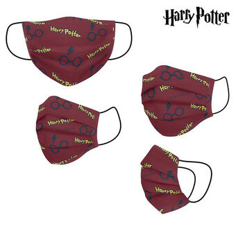 Genanvendelig stof hygiejnemaske Harry Potter Børns Rød