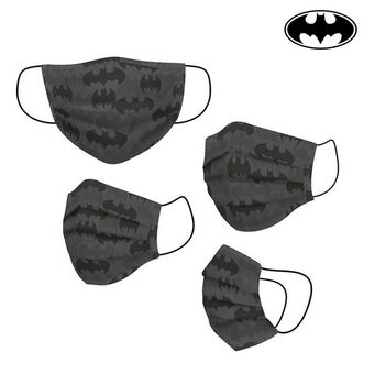 Genanvendelig stof hygiejnemaske Batman Voksen Grå