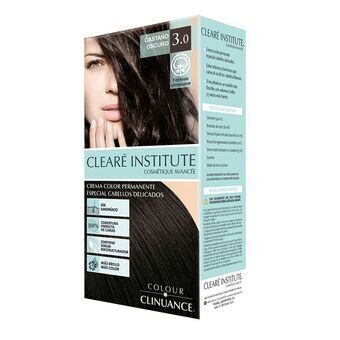 Permanent hårfarve - creme Clearé Institute Colour Clinuance Nº 3.0-castaño oscuro (1 enheder)