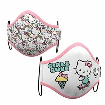 Genanvendelig stof hygiejnemaske Hello Kitty Premium 10-12 år