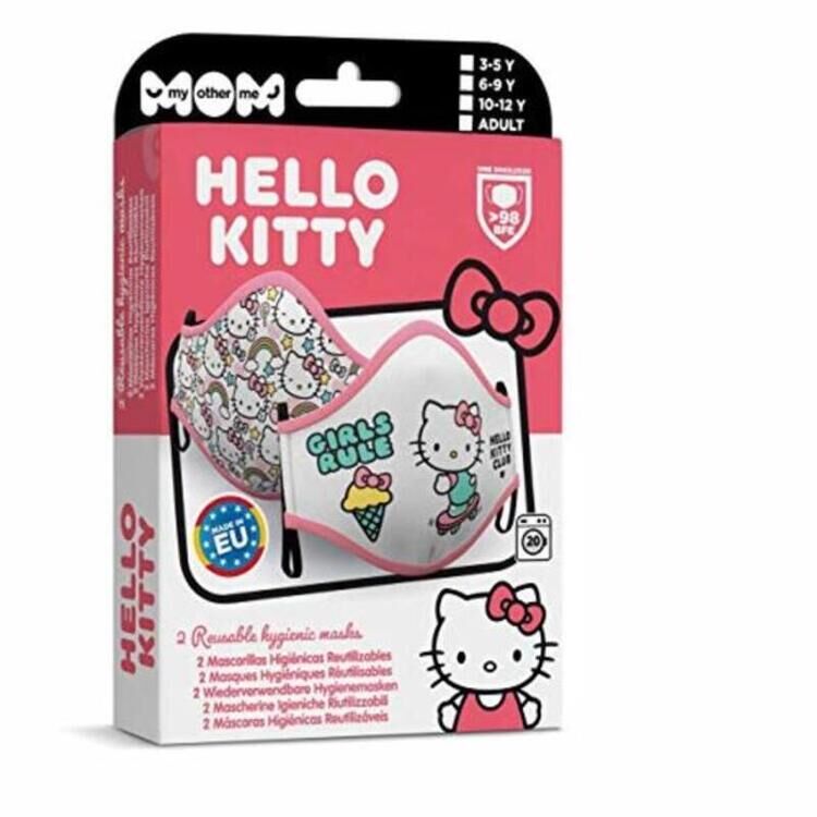 Genanvendelig hygiejnemaske Hello Kitty Voksne ( 2 uds)