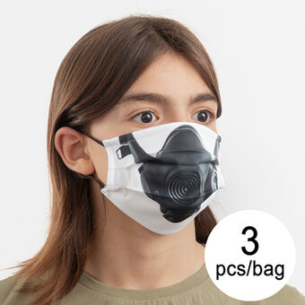 Genanvendelig stof hygiejnemaske Gas Luanvi Størrelse M Pakke med 3 stk