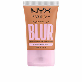 Cremet Make Up Foundation NYX Bare With Me Blur Nº 14 Medium tan 30 ml