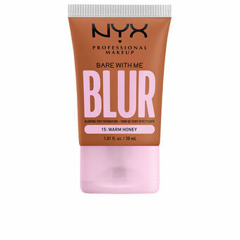 Cremet Make Up Foundation NYX Bare With Me Blur Nº 15 Warm honey 30 ml