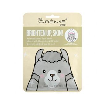 Ansigtsmaske The Crème Shop Brighten Up, Skin! Llama (25 g)