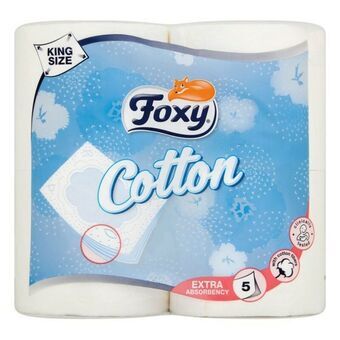 Toiletpapir Cotton Foxy Cotton (4 uds)