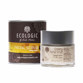 Eksfolierende ansigtscreme Ecologic Cosmetics Honey & Lemon 50 ml