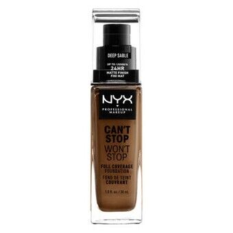 Cremet Make Up Foundation NYX Can\'t Stop Won\'t Stop Deep Sable (30 ml)