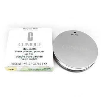 Kompakte pulvere Stay-Matte Clinique 04-Stay Honey (7,6 g)