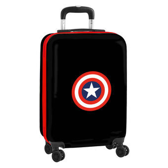 Håndbagage Capitán América Sort 34,5 x 55 x 20 cm
