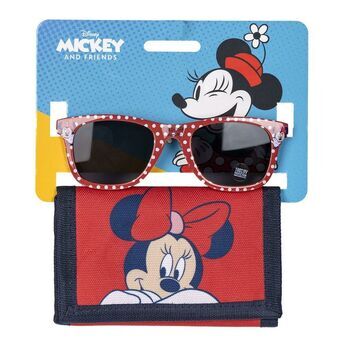 Sunglasses and Wallet Set Minnie Mouse 2 Dele Rød