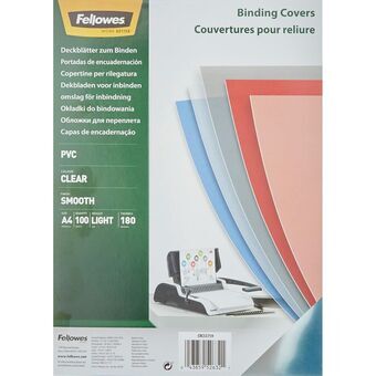 Binding Covers Fellowes 100 enheder Gennemsigtig PVC A4