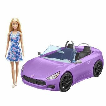 Dukke Barbie And Her Purple Convertible