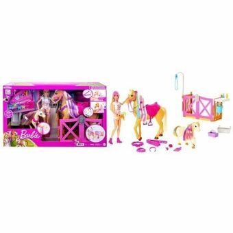 Legetøjssæt Barbie Toilettage des Chevaux Plastik