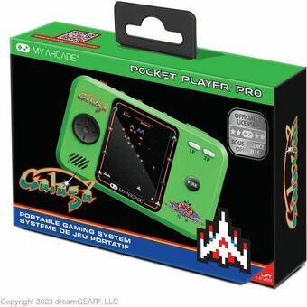 Transportabel spillekonsol My Arcade Pocket Player PRO - Galaga Retro Games Grøn