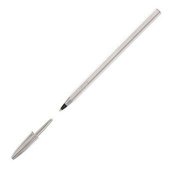 Pen med flydende blæk Bic 921339 Sort Sølvfarvet 0,32 mm (20 Dele)