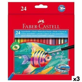 Akvarelblyanter Faber-Castell Multifarvet (3 enheder)