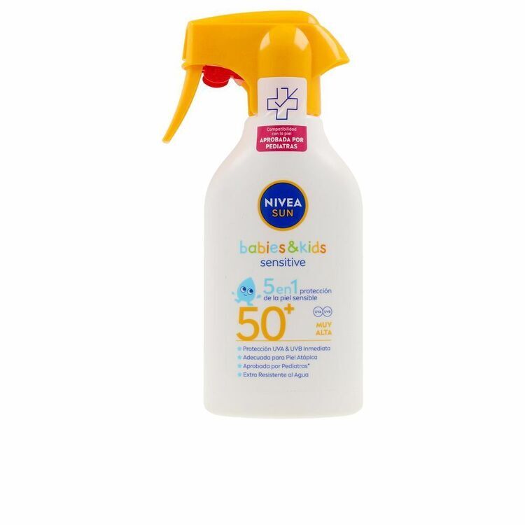 omfatte Blive skør Hop ind Solcreme spray til børn Nivea Babies & Kids Spf 50+ (270 ml)
