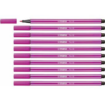 Markør Stabilo Pen 68 Pink 10 enheder