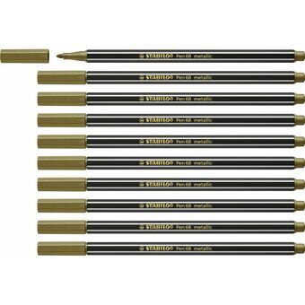 Markør Stabilo Pen 68 metallic (10 Dele)