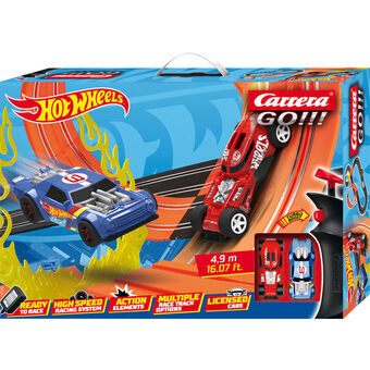 Væddeløbsbane Carrera-Toys GO!!! Hot Wheels 4.9 4,9 m 2 bil
