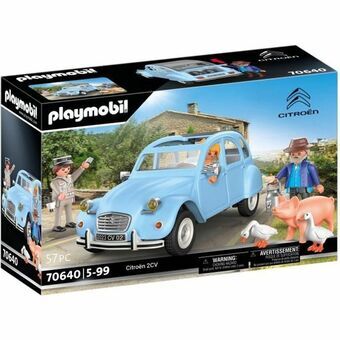 Legetøjssæt med køretøjer Playmobil Citroen 2CV 70646 Bil Blå 57 Dele