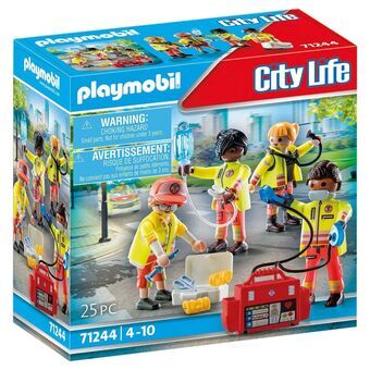 Playset Playmobil 71244 City Life Rescue Team 25 Dele