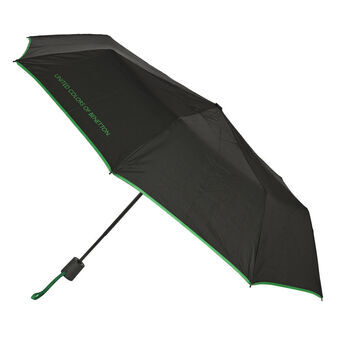 Foldbar Paraply Benetton Sort (Ø 93 cm)