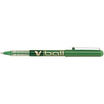 Liquid ink ballpoint pen Pilot Roller V-Ball 0,7 Grøn 12 enheder
