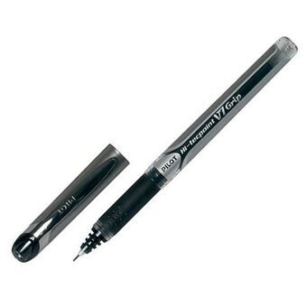 Liquid ink ballpoint pen Pilot Roller V-7 Grip 0,7 Sort 12 enheder