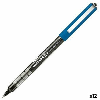Pen med flydende blæk Uni-Ball Eye Ocean Care Sort 0,5 mm (12 enheder)