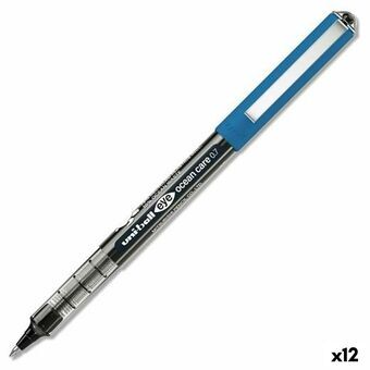 Pen med flydende blæk Uni-Ball Eye Ocean Care Sort 0,7 mm (12 enheder)