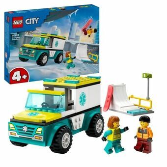 Playset Lego 60403 Emergency Ambulance and Snowboard Boy