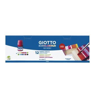 Tempera Giotto Decor Multifarvet (25 ml) (12 enheder)
