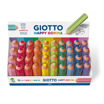 Viskelæder Giotto Happy Gomma Multifarvet (40 enheder)