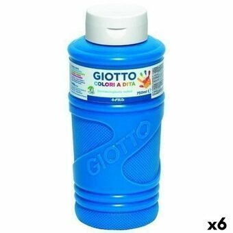 Fingermaling Giotto Blå 750 ml (6 enheder)