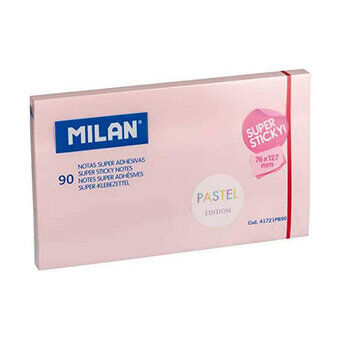 Notesblokken Milan PASTEL Auto bindemidler Pink (76 x 127 mm)