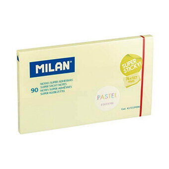 Notesblokken Milan Pastel Gul Auto bindemidler (76 x 127 mm)