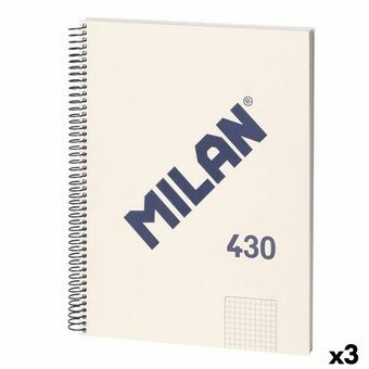 Notesbog Milan 430 Beige A4 80 Ark (3 enheder)